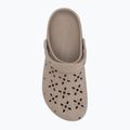 Papuci Crocs Classic Floral Cutout Clog taupe 6