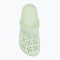 Papuci Crocs Classic Floral Cutout Clog jade tint 6