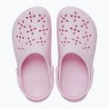 Papuci Crocs Classic Floral Cutout Clog pink milk 2