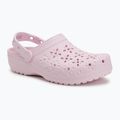 Papuci Crocs Classic Floral Cutout Clog pink milk 2