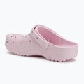 Papuci Crocs Classic Floral Cutout Clog pink milk 4