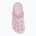 Papuci Crocs Classic Floral Cutout Clog pink milk 6