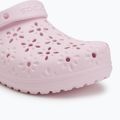 Papuci Crocs Classic Floral Cutout Clog pink milk 8