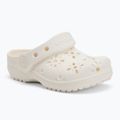 Papuci pentru copii  Crocs Classic Floral Cutout Clog Kids Toddler chalk