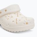 Papuci pentru copii  Crocs Classic Floral Cutout Clog Kids Toddler chalk 8