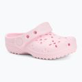 Papuci pentru copii  Crocs Classic Floral Cutout Clog Kids Toddler pink milk