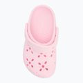 Papuci pentru copii  Crocs Classic Floral Cutout Clog Kids Toddler pink milk 6