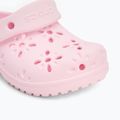 Papuci pentru copii  Crocs Classic Floral Cutout Clog Kids Toddler pink milk 8