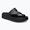 Papuci pentru femei Crocs Getaway Platform Toe Loop black