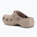 Papuci pentru femei Crocs Classic Platform Clog taupe 4