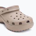 Papuci pentru femei Crocs Classic Platform Clog taupe 8