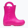 Papuci pentru copii Crocs Handle It Rain Boot Kids pink crush 9