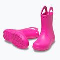 Papuci pentru copii Crocs Handle It Rain Boot Kids pink crush 10