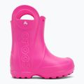 Papuci pentru copii Crocs Handle It Rain Boot Kids Toddler pink crush 2