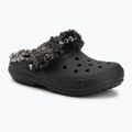 Șlapi Crocs Classic Fleece Lined black