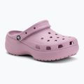 Papuci pentru femei Crocs Classic Platform Clog hydrangea
