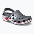 Papuci pentru copii Crocs Classic Soccer Band Clog Kids slate grey 9
