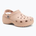 Papuci pentru femei Crocs Classic Platform Clog pink caramel 2