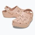 Papuci Crocs Classic Floral Cutout Clog pink caramel 6