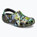 Papuci Crocs Classic Painted Floral black sand 9