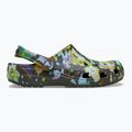 Papuci Crocs Classic Painted Floral black sand 10
