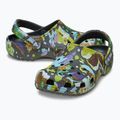 Papuci Crocs Classic Painted Floral black sand 14