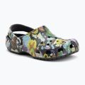 Papuci Crocs Classic Painted Floral black sand 2