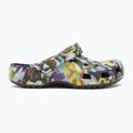 Papuci Crocs Classic Painted Floral black sand 3
