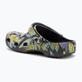 Papuci Crocs Classic Painted Floral black sand 4