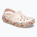 Papuci pentru copii Crocs Classic Beaded Band Clog Kids quartz 9