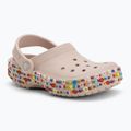 Papuci pentru copii Crocs Classic Beaded Band Clog Kids quartz 2