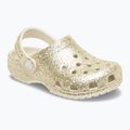 Șlapi pentru copii Crocs Classic Chunky Glitter sandstone 9