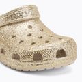 Șlapi pentru copii Crocs Classic Chunky Glitter sandstone 8