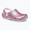 Șlapi pentru copii Crocs Classic Chunky Glitter pink milk 9