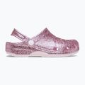 Șlapi pentru copii Crocs Classic Chunky Glitter pink milk 10