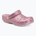 Șlapi pentru copii Crocs Classic Chunky Glitter pink milk