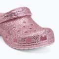 Șlapi pentru copii Crocs Classic Chunky Glitter pink milk 8