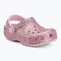 Șlapi pentru copii Crocs Classic Chunky Glitter 211940 pink milk 2