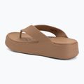Șlapi pentru femei Crocs Gateway Platform milk chocolate 3