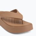 Șlapi pentru femei Crocs Gateway Platform milk chocolate 7