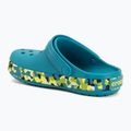 Șlapi pentru copii Crocs Crockband Glow Confetti Band turbo teal/multi 4