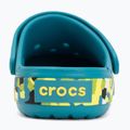 Șlapi pentru copii Crocs Crockband Glow Confetti Band turbo teal/multi 7