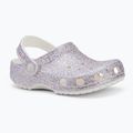 Șlapi pentru copii Crocs Classic Fantasy Glitter white 2