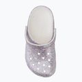 Șlapi pentru copii Crocs Classic Fantasy Glitter white 6