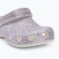 Șlapi pentru copii Crocs Classic Fantasy Glitter white 8