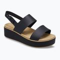 Sandale de damă  Crocs Brooklyn Matte Wrap Low Wedge black/cashew 8