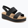 Sandale de damă  Crocs Brooklyn Matte Wrap Low Wedge black/cashew