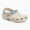 Șlapi pentru copii Crocs Classic Denim Flower Adjustment Backstrap summit white 2