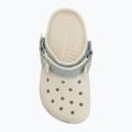 Șlapi pentru copii Crocs Classic Denim Flower Adjustment Backstrap summit white 6