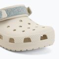Șlapi pentru copii Crocs Classic Denim Flower Adjustment Backstrap summit white 8